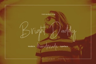 Bright Daddy: The Ultra-Thin Script Font for Elegant Craft Projects