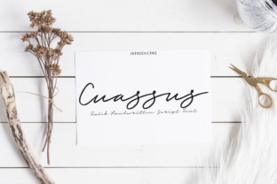Cuassus: A Refined Script Typeface for Editorial Personality