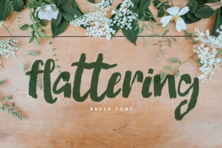 Flattering: A Handcrafted Script Font for Modern Web Design