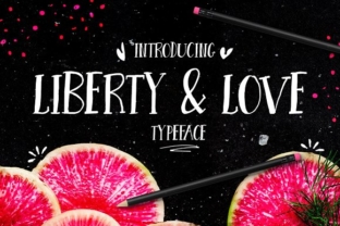 Liberty Love: A Handcrafted Script Typeface for Editorial Design
