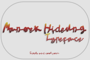 Manoek Hideung: A Script Font for Editorial Elegance