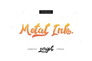 Metal Ink: A Handwritten Typeface for Elevating Handmade Branding