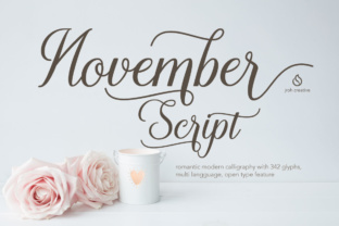 November: The Elegant Script Font for Modern Brand Identity