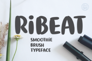 Ribeat: A Soft Script Typeface for Modern Editorial Design