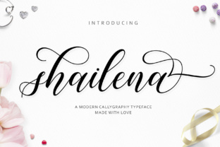 Shailena Font: A Handwritten Typeface for Editorial Elegance